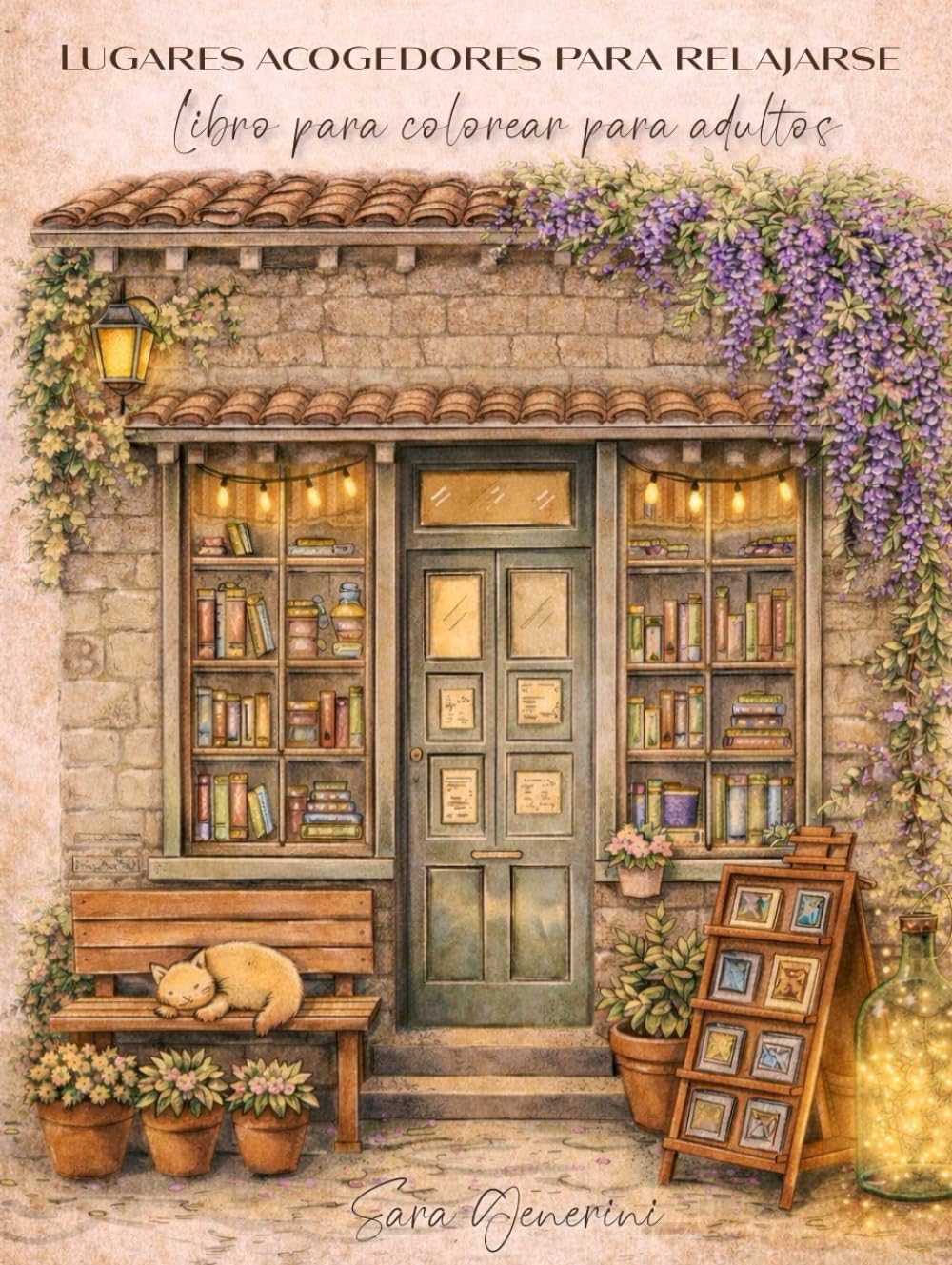 Lugares acogedores para relajarse: Libro para colorear para adultos