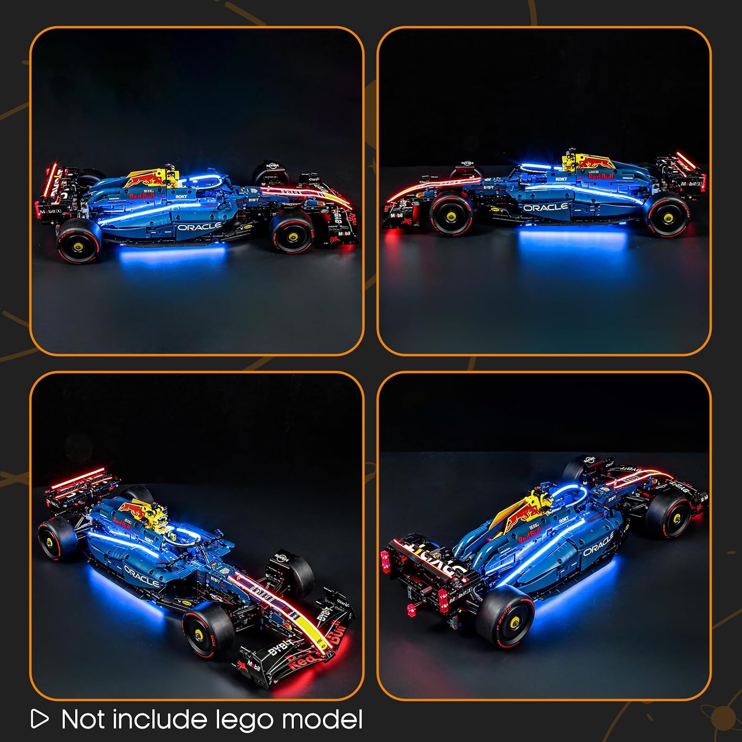 LIGHTAILING Light for Lego-42206 Oracle-Red-Bull-Racing RB20-F1-Car - Led Lighting Kit Compatible with Lego Building Blocks Model - NOT Included The Model Set