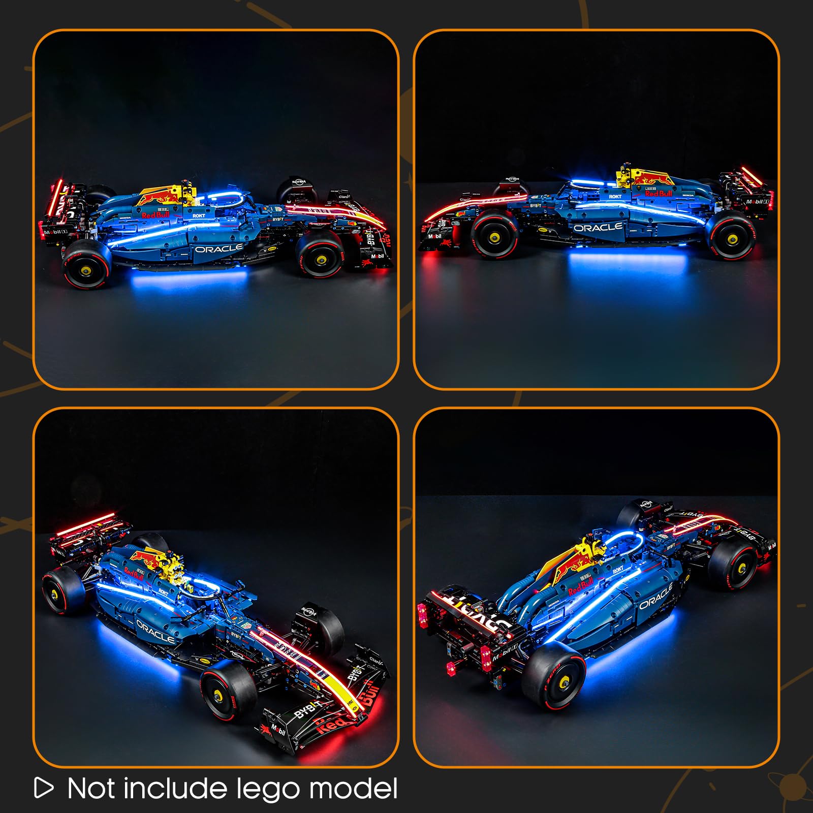 LIGHTAILING Set di Luci per Lego-42206 Monoposto-F1 Oracle-Red-Bull-Racing RB20 Modello - Kit d'Éclairage LED Compatible avec les Modèles de Blocs de Construction Lego - Modèle Non Inclus