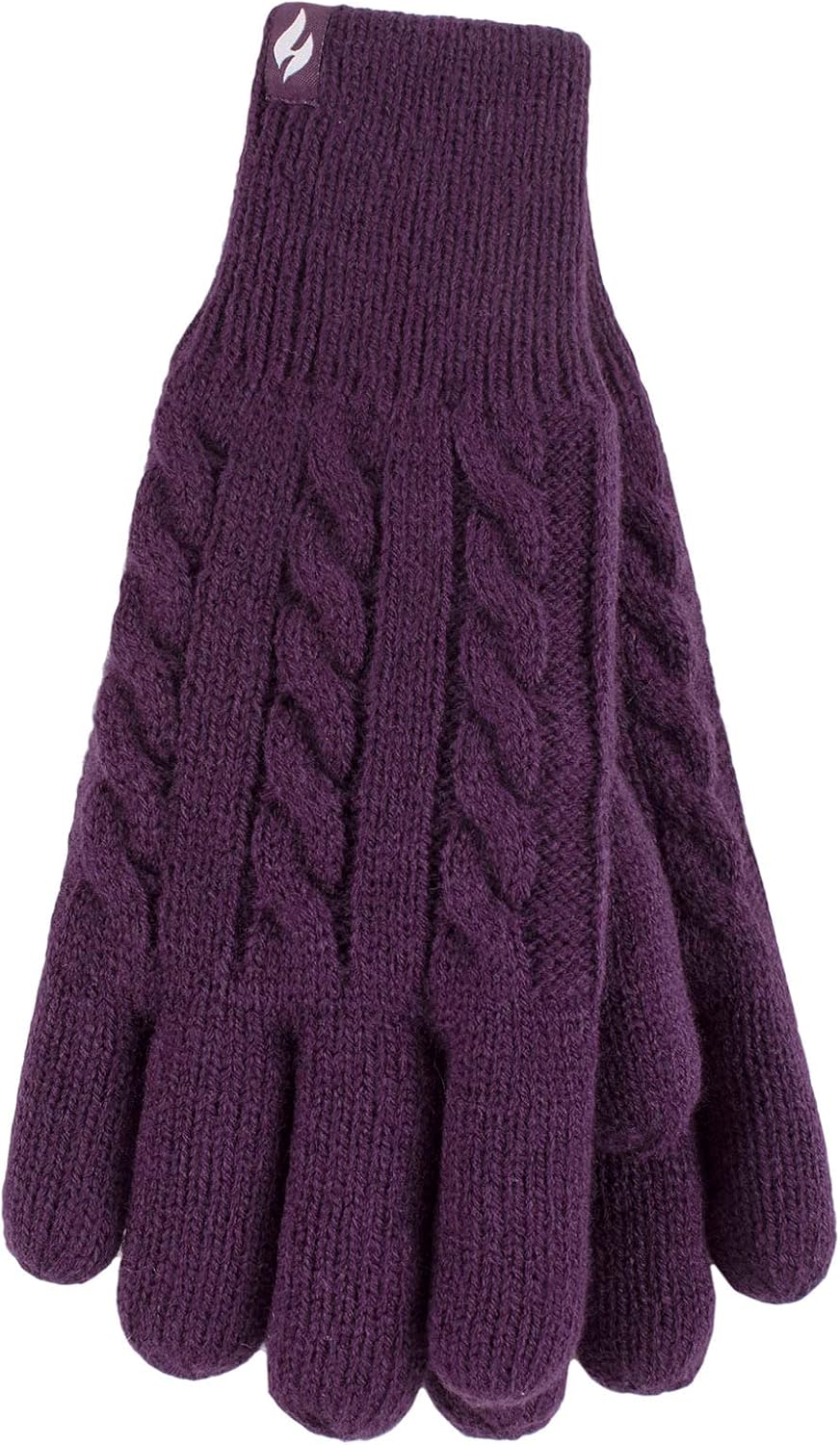 HEAT HOLDERS - Women's Thermal Heat Weaver Cable Knit 2.3 Tog Gloves