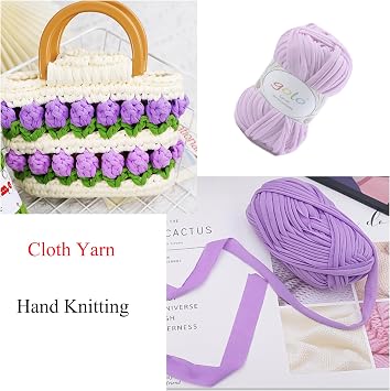 goloT-Shirt Crochet Yarn for DIY Knitting Bulky Yarn for Hand Knitting