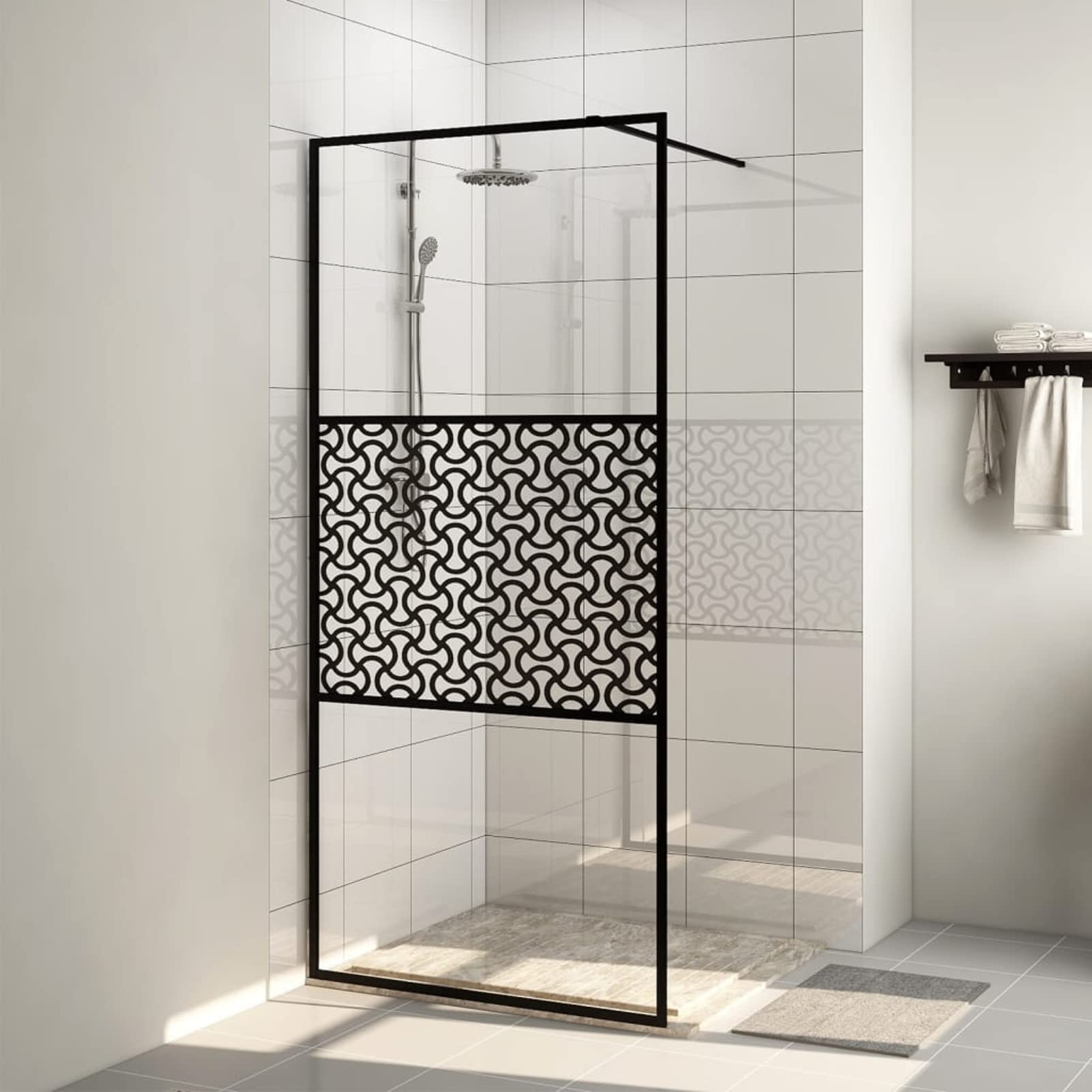Glasplaat voor inloopdouche Fine rookglas incl. antikalk 80 x 200 cm profielloos kopen
