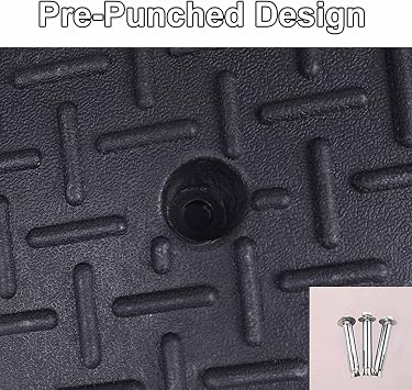 Rubber Driveway Curb Ramp Slope Ramp Heavy Duty Curb Ramps Loading Ramp 1 Pack for Dock Vehicle Warehouse Wheelchair Motorcycle Sidewalk(1.6in Rise Height)