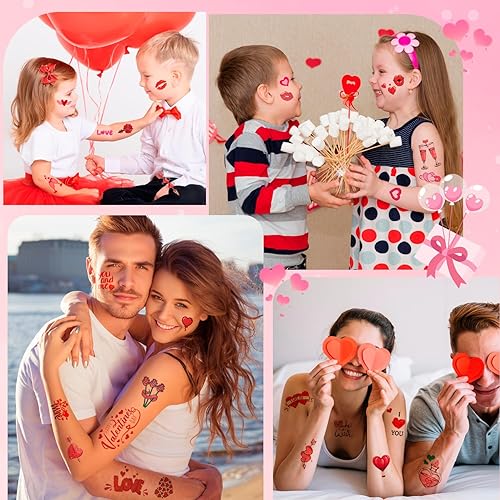 Miniatura 5 de Tatuajes temporales para el día de San Valentín, tatuajes temporales para el día de San Valentín, tatuajes temporales de amor, regalos de