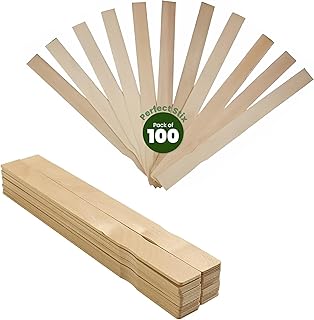 11" x 3/4" Wooden Paint Stirrer Paddle Sticks/Craft Sticks/Automotive Paddle - Pack of 100ct