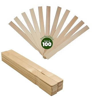 11" x 3/4" Wooden Paint Stirrer Paddle Sticks/Craft Sticks/Automotive Paddle - Pack of 100ct