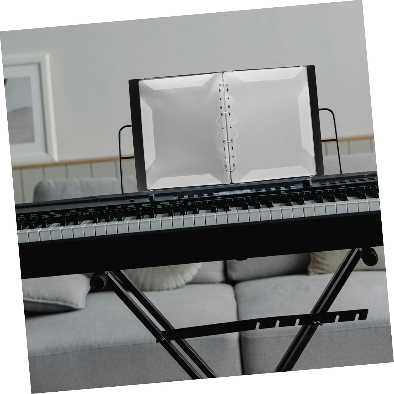 Music Sheet Storage Folder with Pockets Non-Reflective Music Binder for Piano Sheet Organization Lightweight and Portable Document Holder for Musicians