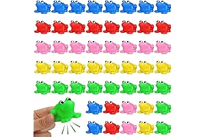 Syhood Rubber Frogs for Bath, Squeaky and Floating