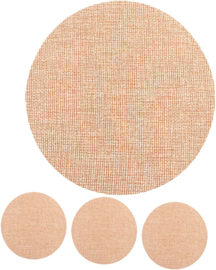 TEHAUX 4pcs -dazzling Round Ceiling Light Diffuser Covers for Childrens Eye Fabric Lamp Shades for Soft Lighting Nurseries and Playrooms