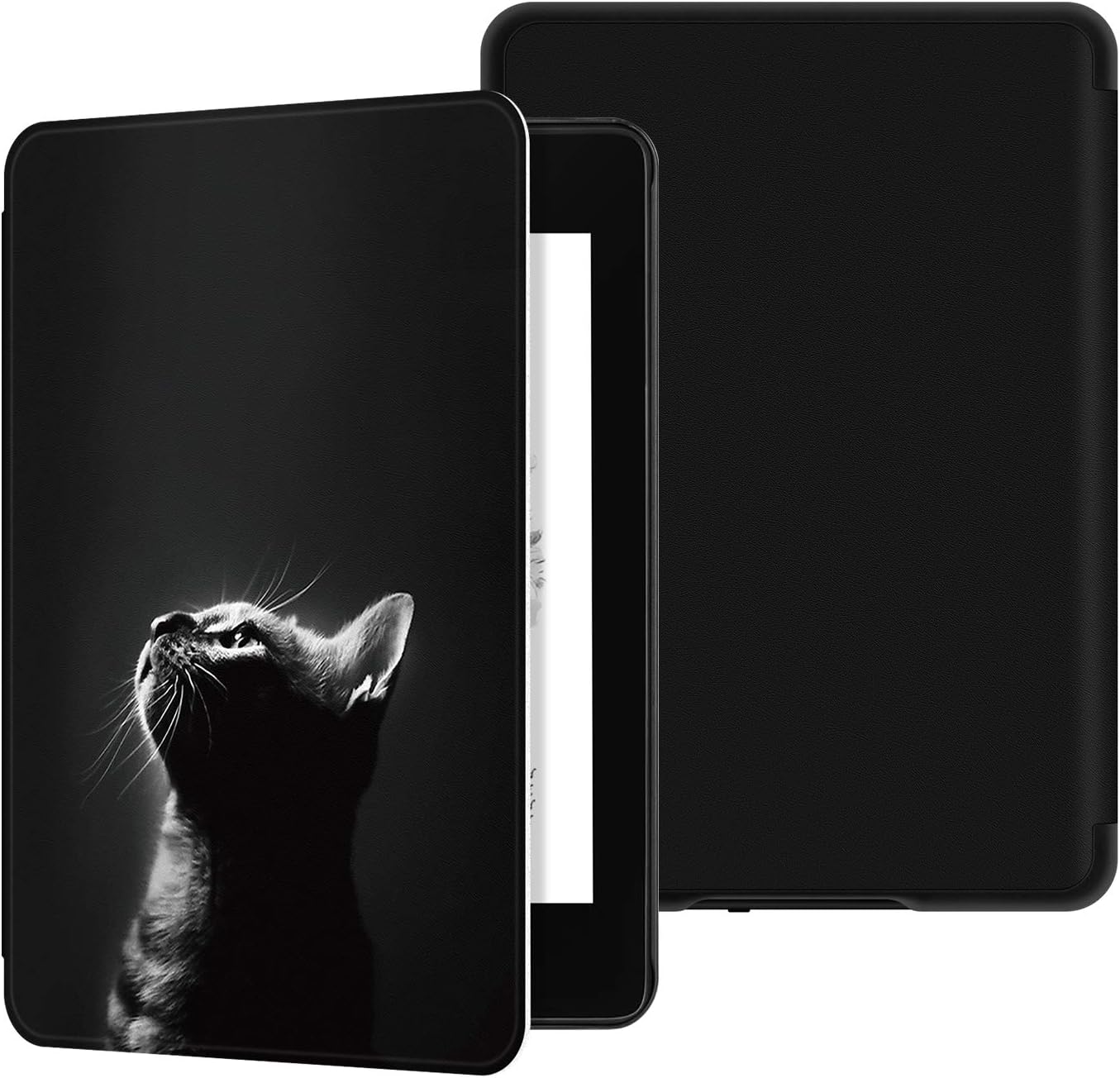Ayotu Water-Safe Case for Kindle Paperwhite 2018 - PU Leather Smart Cover with Auto Wake/Sleep - Fits Amazon All Kindle Paperwhite Leather Cover (10th Generation-2018),K10 The Cat 2