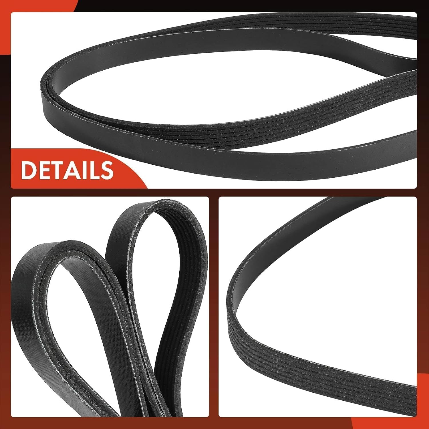 A-Premium 71.42 In Serpentine Drive Belt Fit For Chevrolet & GMC & Cadillac - Silverado 1500 2014-2018, Suburban/Tahoe 2015-2020, Sierra 1500 2014-2018, Yukon/Yukon XL/Escalade/Escalade ESV 2015-2020