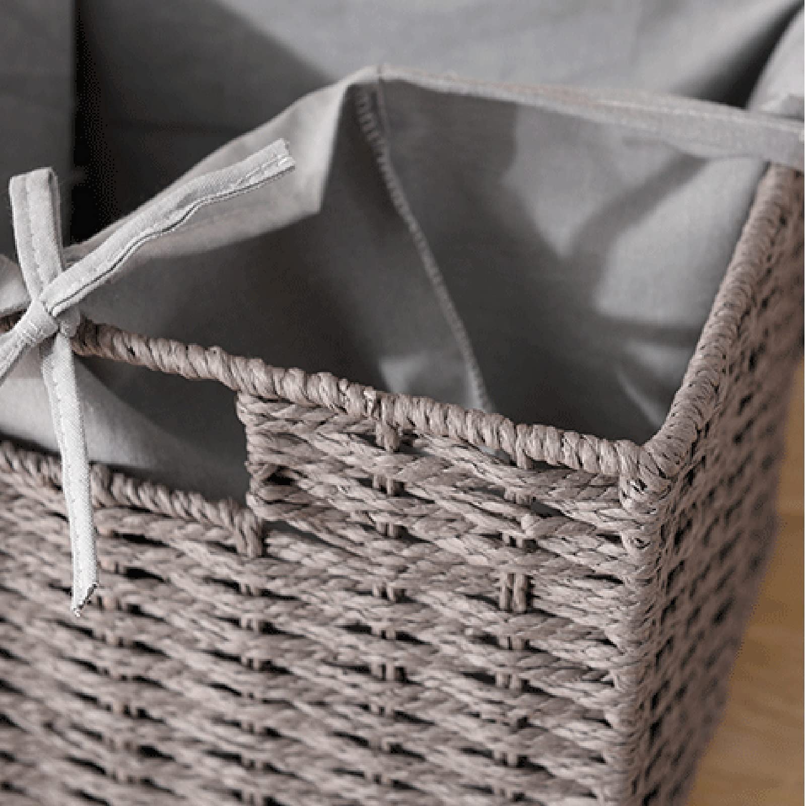 Cesto portaoggetti in tessuto per scrivania di casa per giocattoli e lingerie, 28 x 20 x 12 cm, elegante e funzionale, contenitore decorativo perfetto per il controllo del disordine
