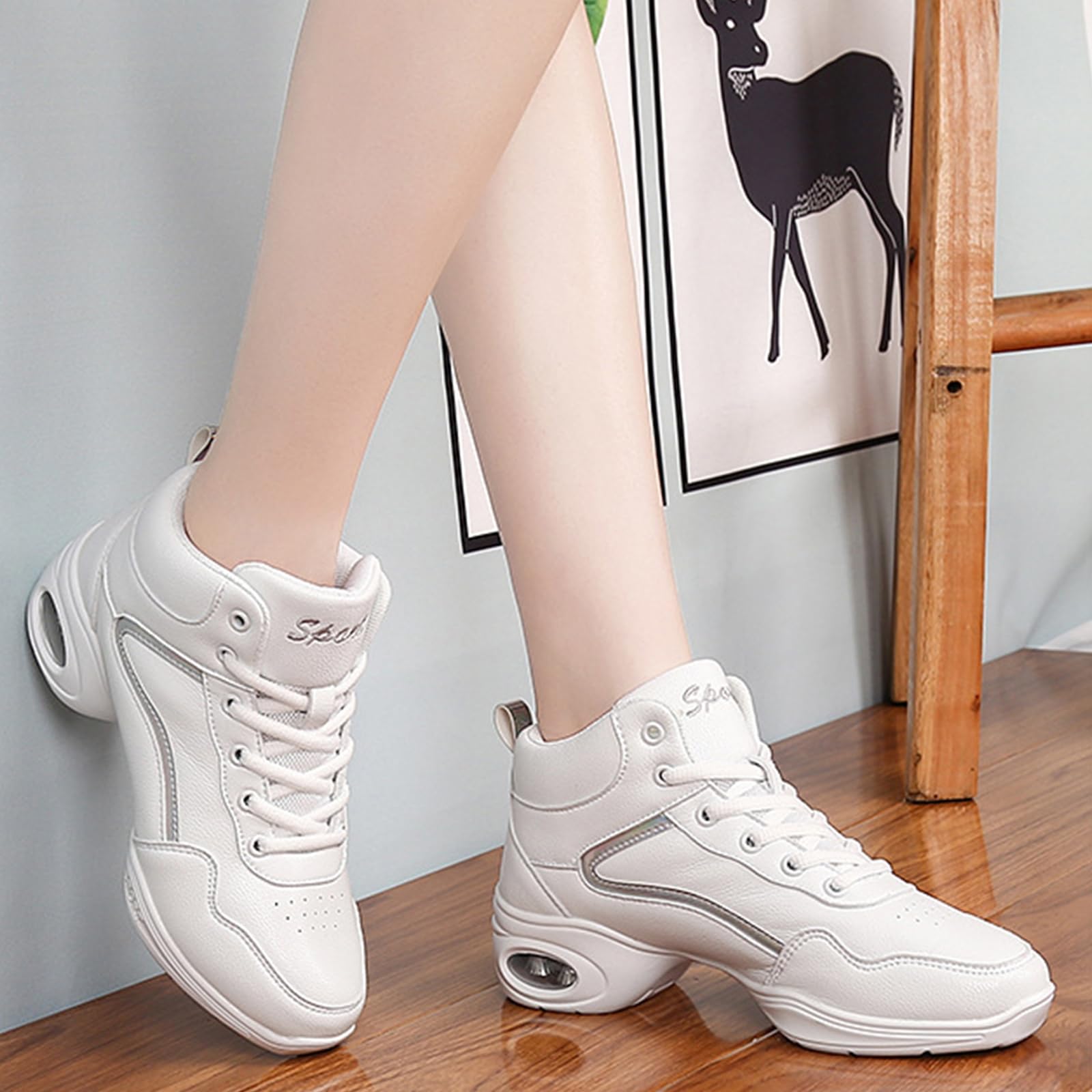 Scarpe da Ballo Donna Scarpe da Jazz Dance Modern Traspiranti Piattaforma Fashion Four Seasons Comfortai Comodi Scarpe Casual