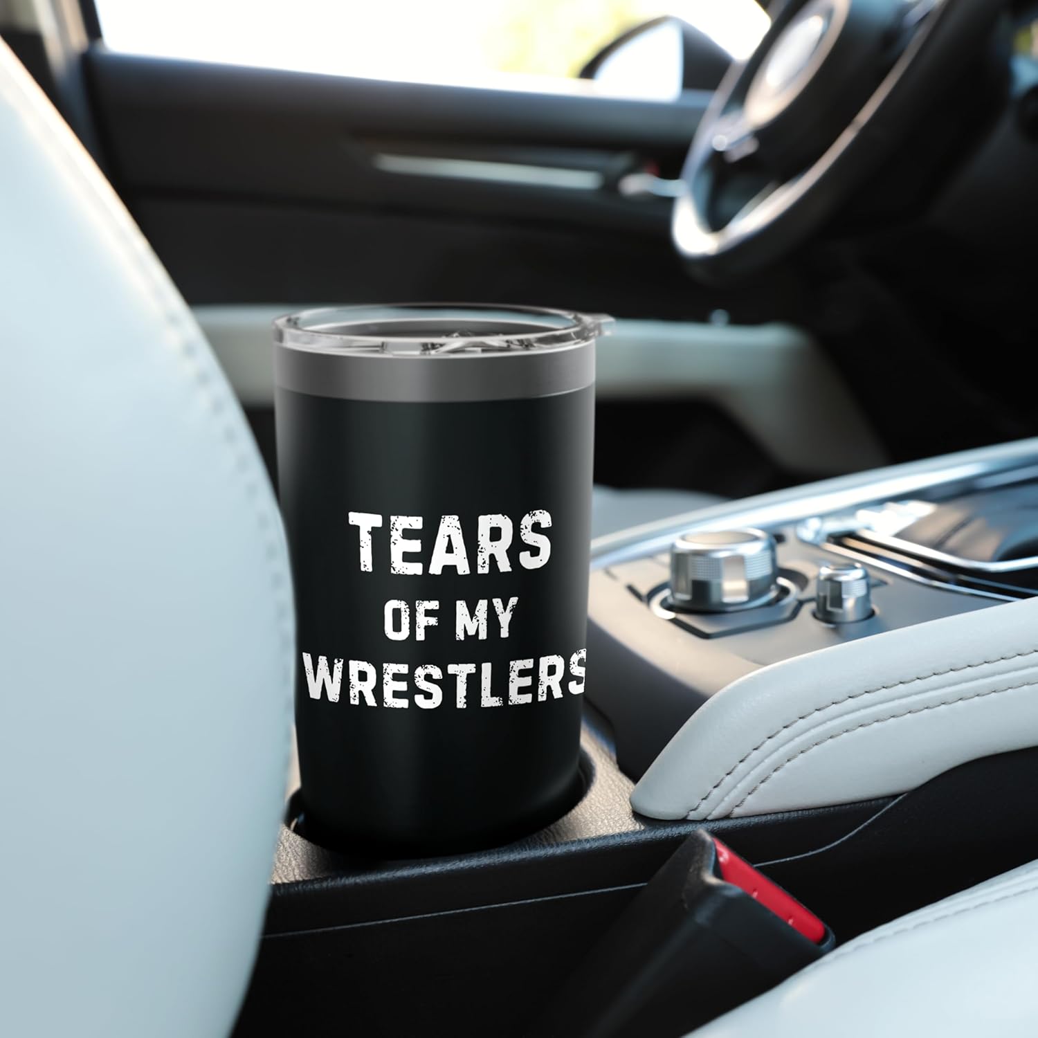 Tears Of My Wrestlers Funny Saying Coaches Joke Men Women Stainless Steel Insulated Tumbler - Image 6