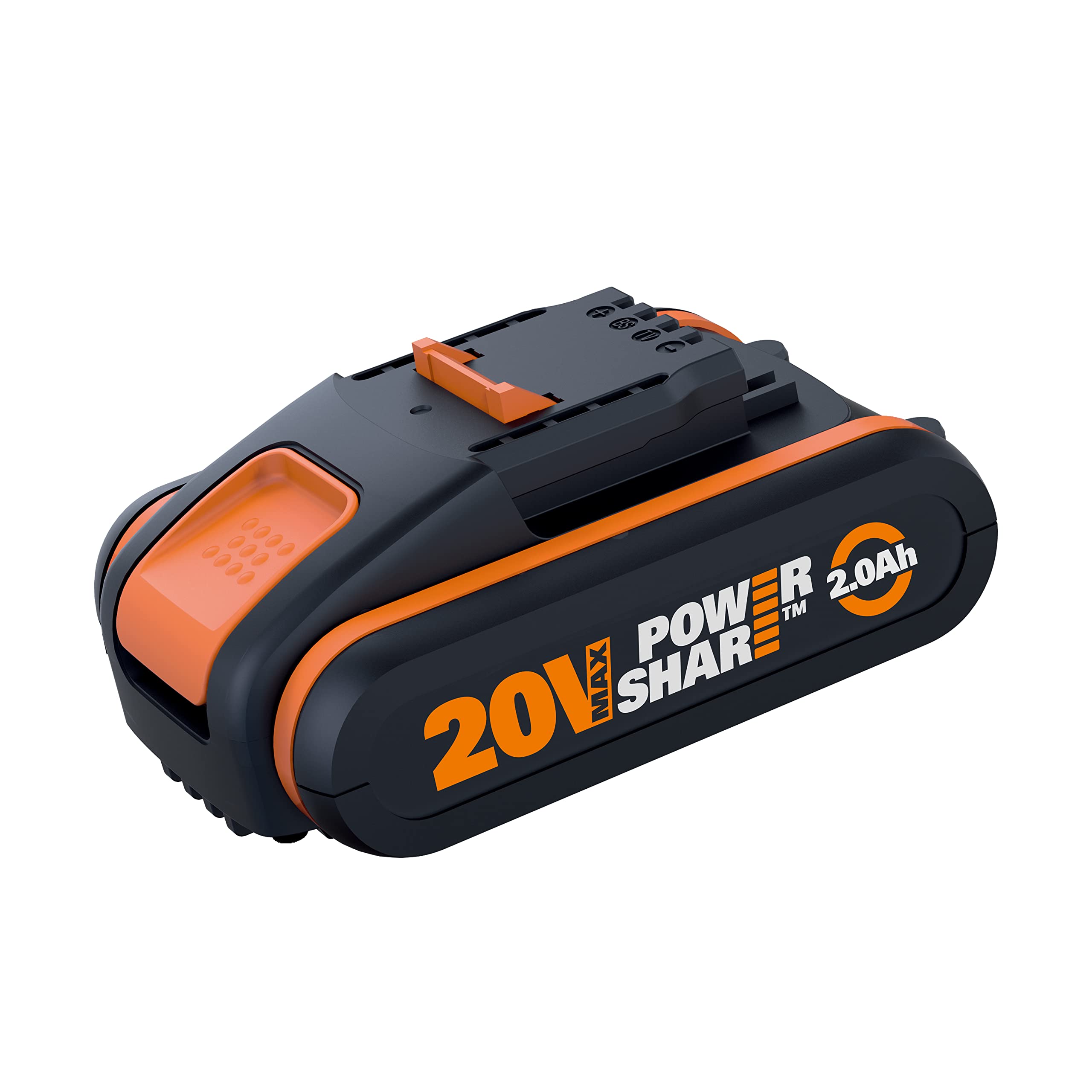 Worx 18V（20V MAX）2.0Ah Battery with Indicator WA3551, PowerShare, Replacement Battery
