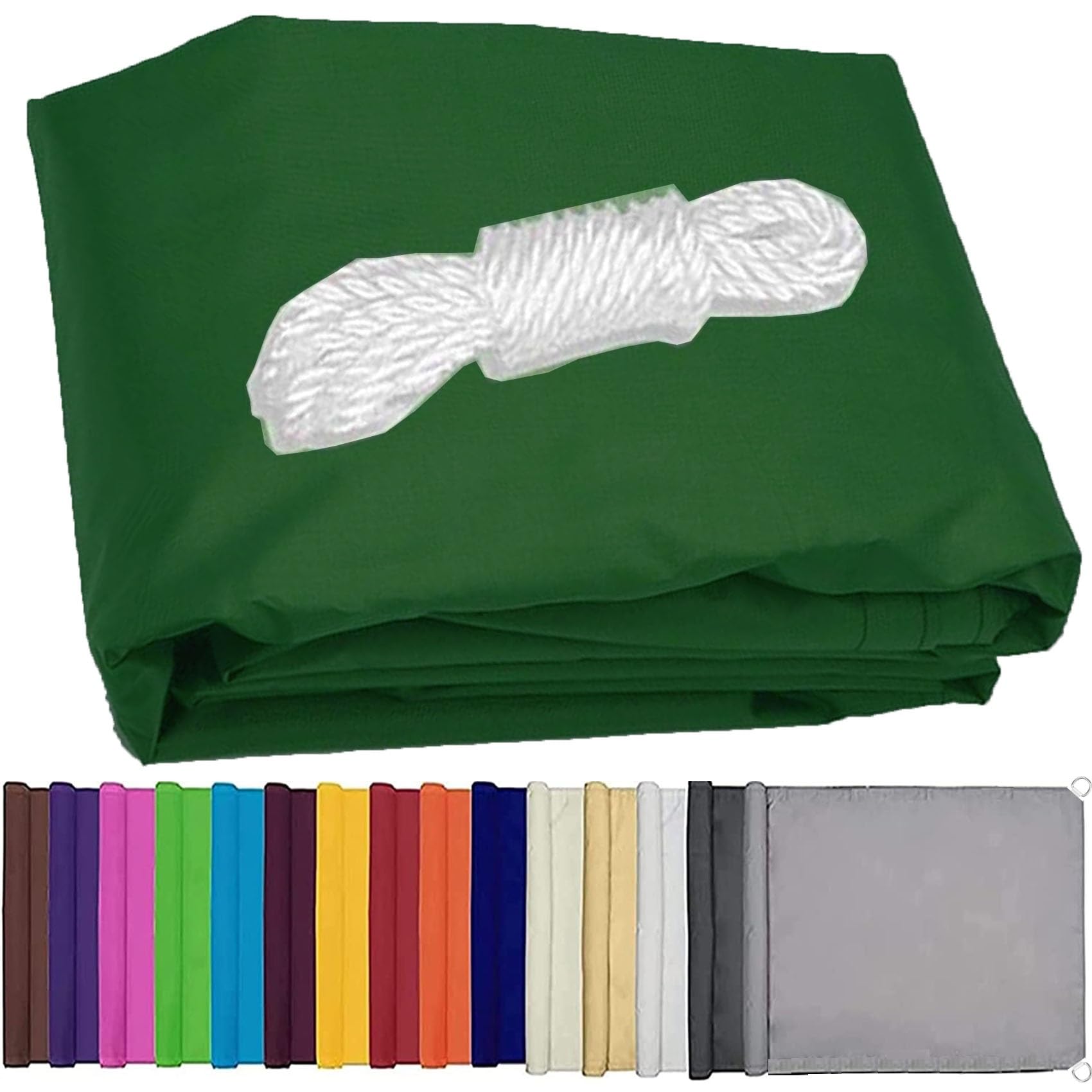 Voile d'ombrage anti 98% UV toile rectangulaire 1.4 x 4 m résistante au vent