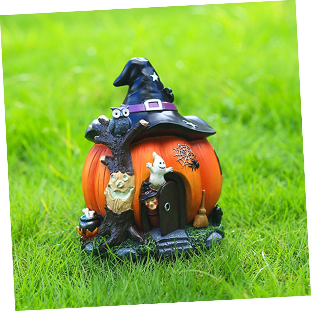 Amazon.co.jp: Lurrose シーハロウィン用樹脂製カボチャハウスの飾り
