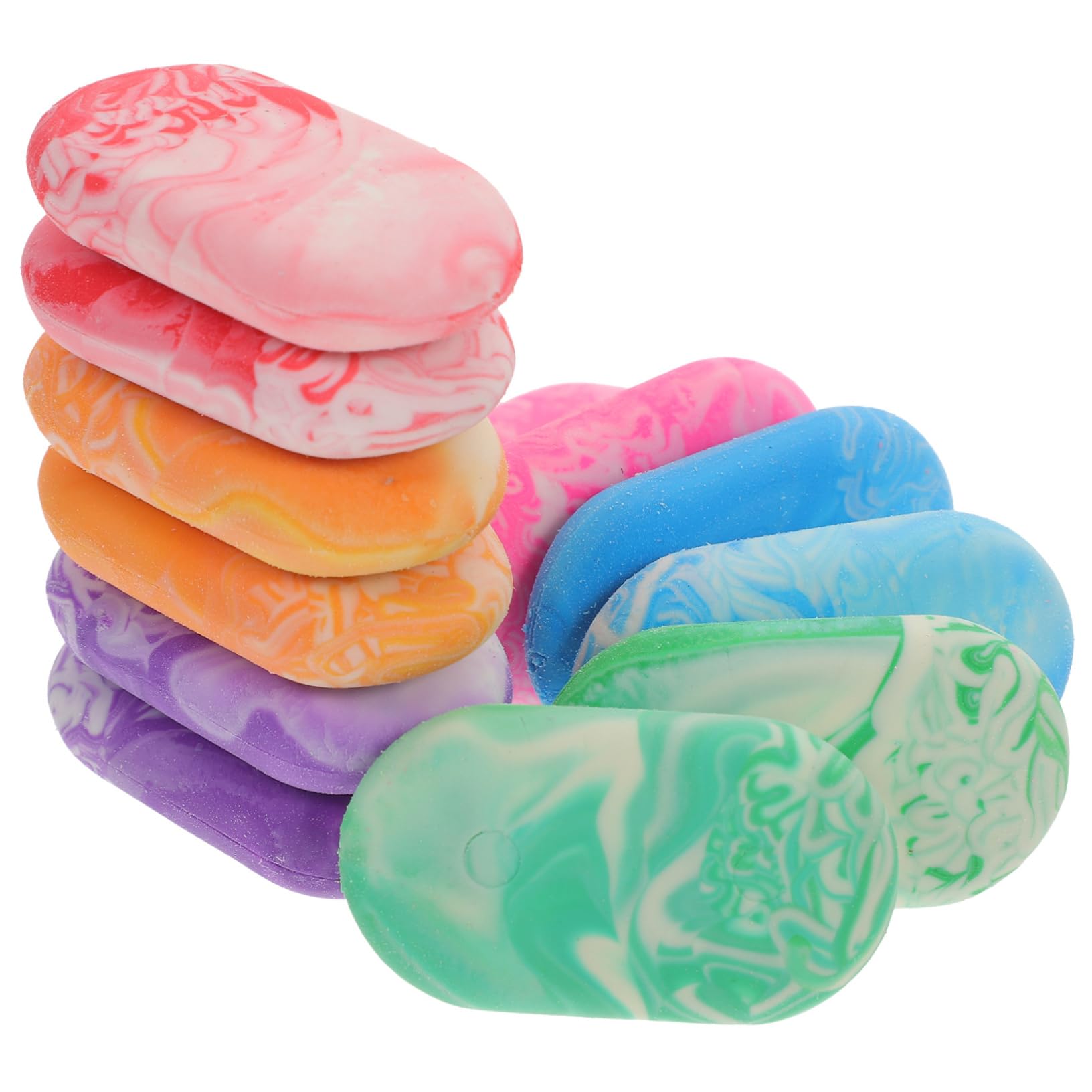 SHINEOFI 5 Sätze Marmor Radiergummi Marmor Radiergummis Für Bleistifte Weich Tragbar Zum Zeichnen Kleiner Radiergummi Radiergummis Für Das Klassenzimmer Marmor 12 Stück * 5