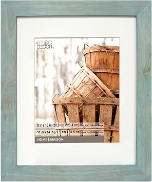 Studio Decor Home Turquoise Wash Frame with Mat, 6 Pack