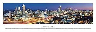 Blakeway Worldwide Panoramas Unframed Atlanta, Georgia at Twilight-Blakeway Panoramas Skyline Posters