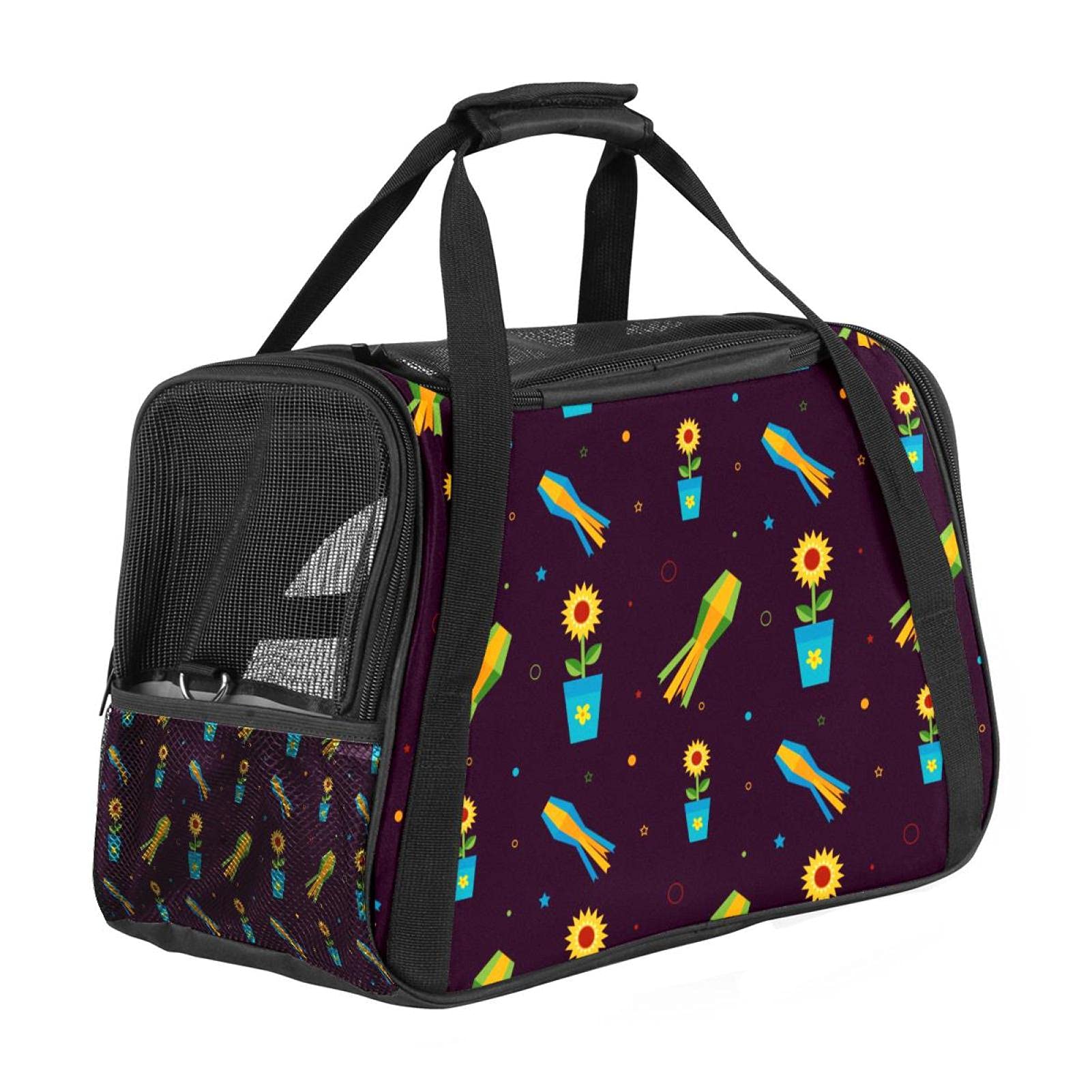 Sac de transport chat chien lapin homologué avion tournesol