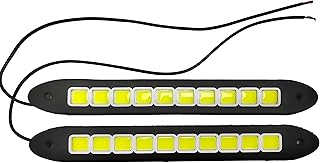 Car-Warmer Hand Fake 10 Square 40 LED Car Heater Hand Wash White Light - Flexible Silicone Waterproof Folding Stick Material - Pack of 2 - By Kapper Trade