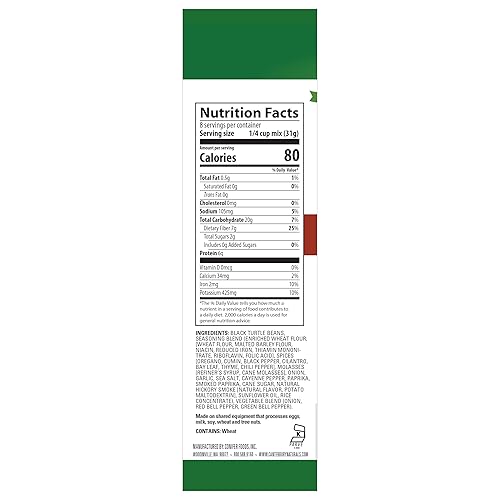 Miniatura 2 de Canterbury Naturals Mezcla de sopa artesanal, mezcla vegetariana de sopa de frijoles negros, sin OMG, hace 8 porciones, bolsa de 8.7 onzas (paquete