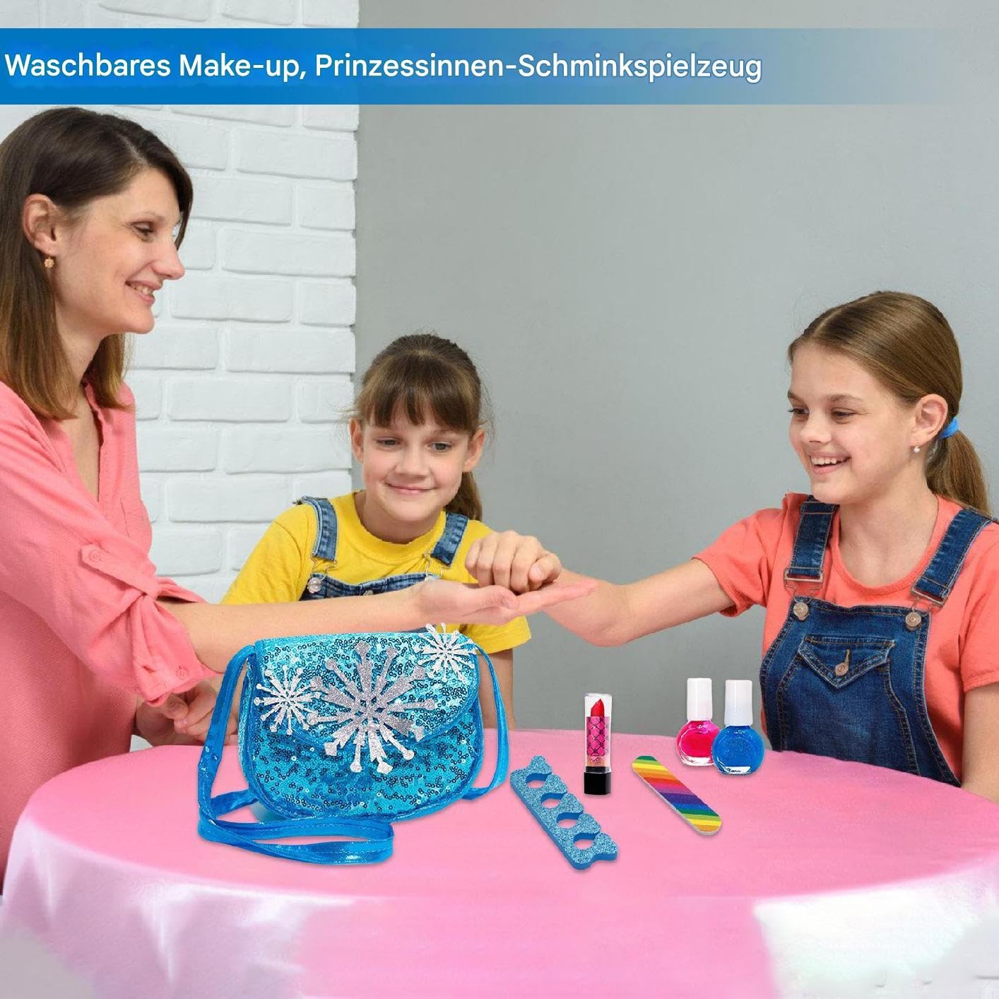 Kinder Schmink-Set,Kompakt Und Interaktiv - Schmink Spielzeug Für Rollenspiel | Für Zuhause Unterwegs Kindergarten Weihnachten Geburtstag