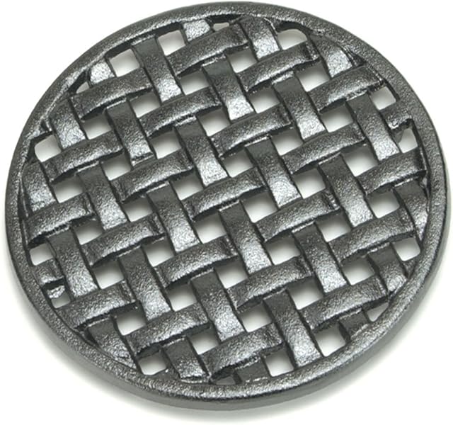 Minuteman International woodstove Tabletop cast Iron Trivet, Black