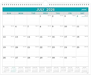 Calendar 2026-2027, 18 Months from July 2026 to December 2027,11.5" x 14.6", with Julian Date