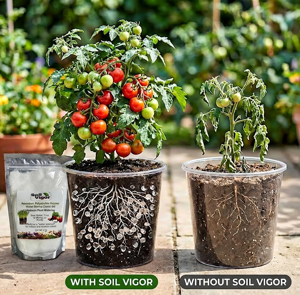 The Ultimate Super Absorbent Polymer for Thirsty Plants - Reduce Watering, Boost Growth, and Save Water 5 Pounds