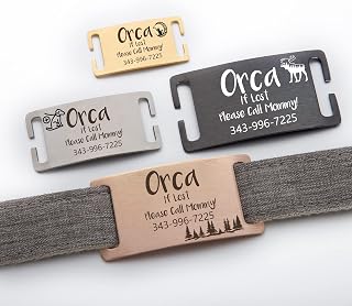 HiPeep Dog Tags Slide on Pet ID Tag Silent Custom Cats Dogs Name Tag Personalized Laser Engraved Collar Tag for Pets Stainless Steel Chew-Proof Quiet Personalized Puppy Name Tag Gift