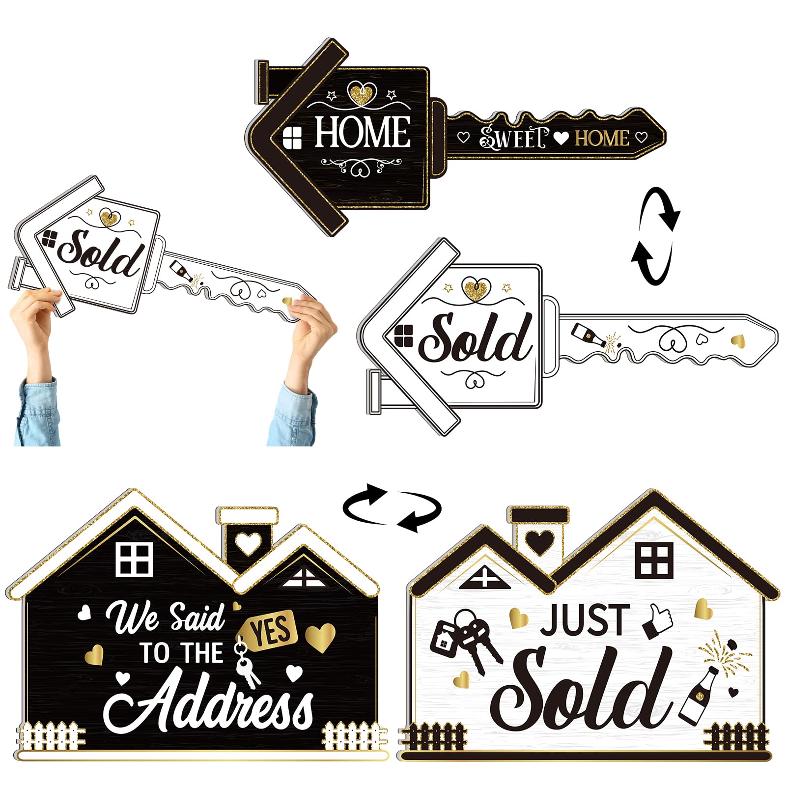 Photo 1 of Teenyyou 2 Pcs Real Estate Sold Signs