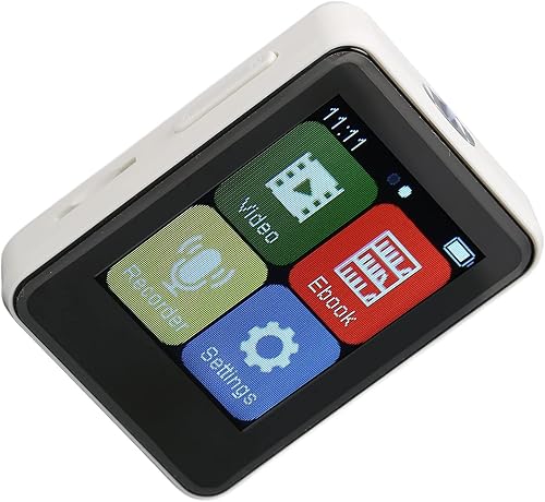 Miniatura 9 de Reproductor de MP3 con Bluetooth, pantalla táctil completa de 1.8 pulgadas con tarjeta TF, sonido digital portátil sin pérdidas, reproductor de