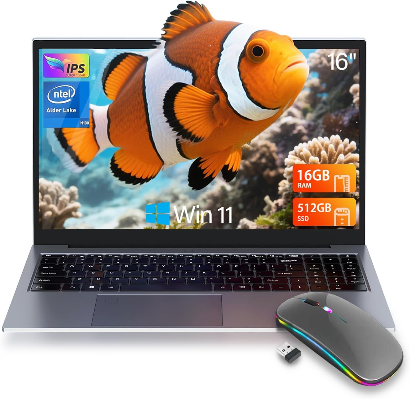 Laptop Gaming,Gaming Laptops,16GB DDR4 512GB SSD,16″...