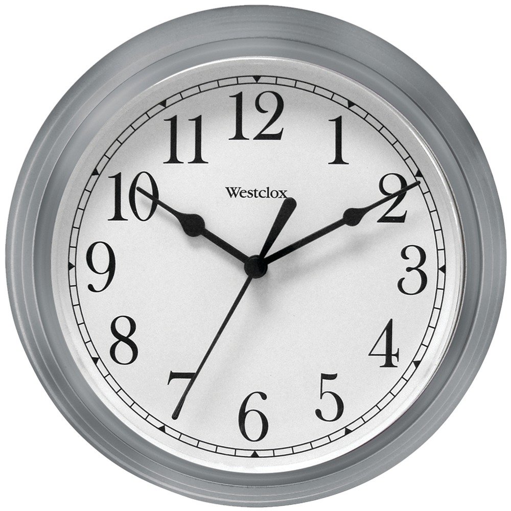Nyl Holdings Llc 46984 Westclock Quartz Movement Round Wall Clock 8 Silver