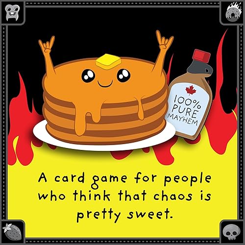 Miniatura 5 de Exploding Kittens Anarchy Pancakes - Juego de cartas estratégico con piezas de juego caóticas incluidas, juego de mesa ilustrado para niños y