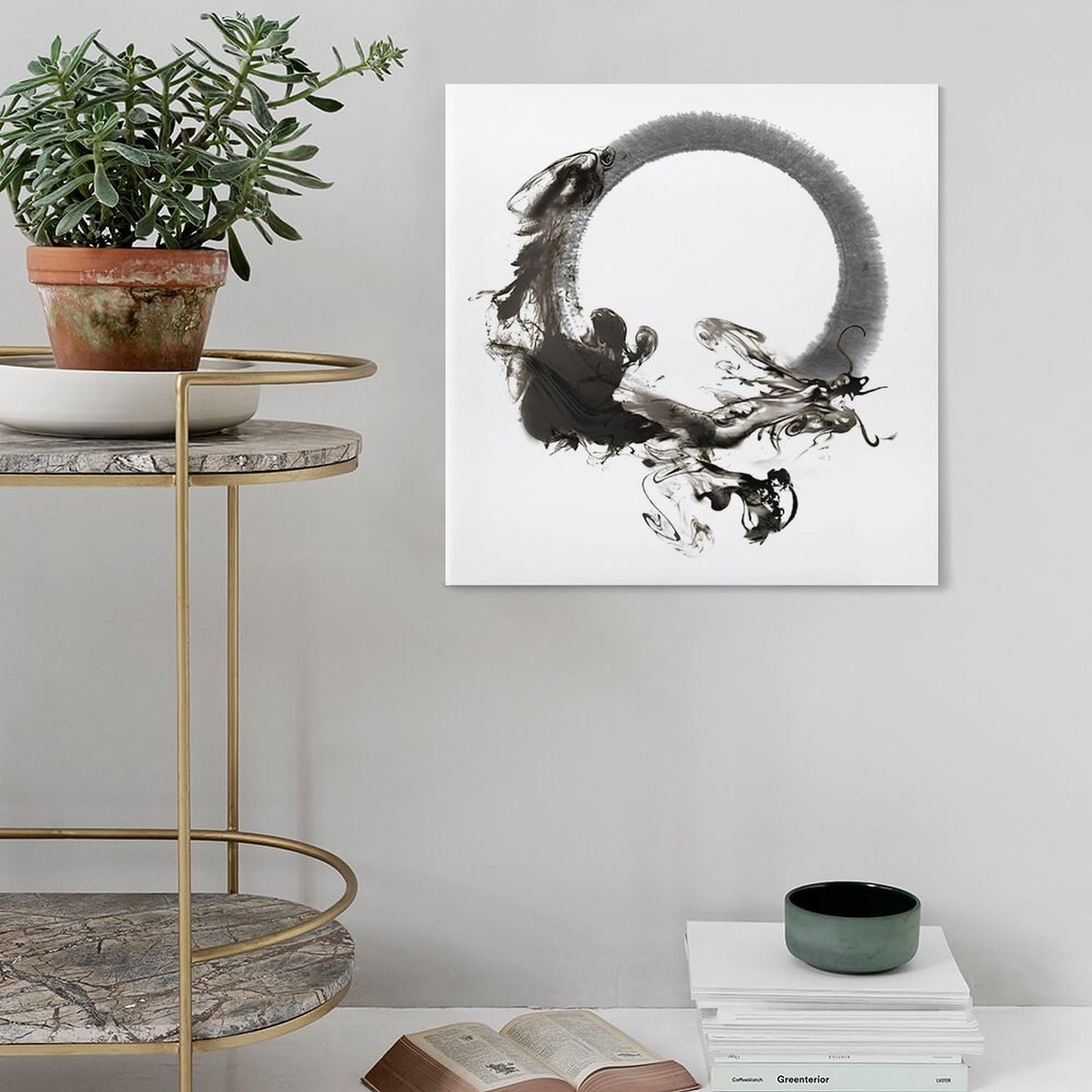 シルク水墨画 ドラゴン アート 壁掛け シルク水墨画 ドラゴン アート 壁掛け Amazon.co.jp: Abstract