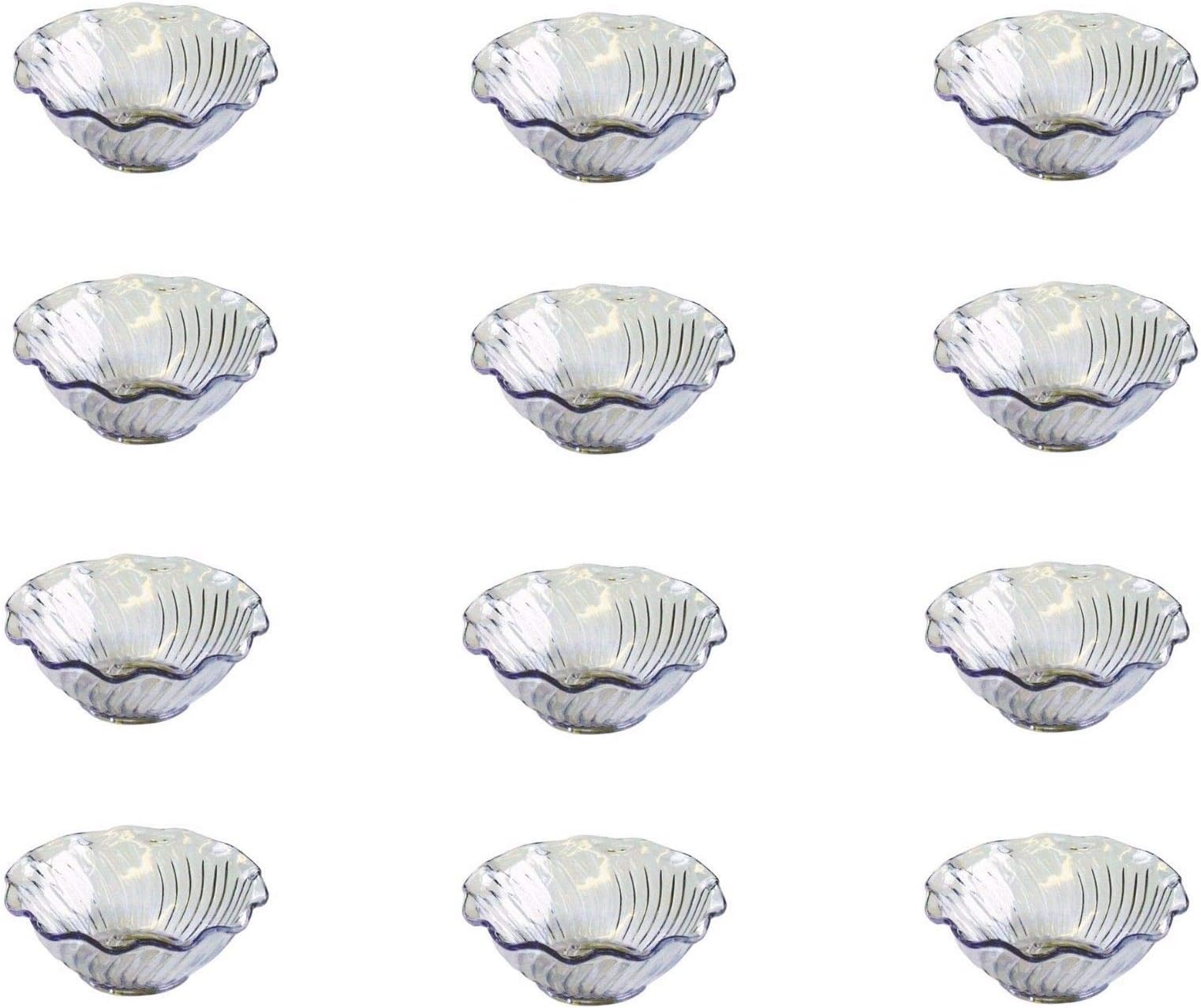 Polycarbonate Plastic Dessert/Sorbet Dish 6 oz (Box 12) - Much safer/stronger than glass and ideal for children