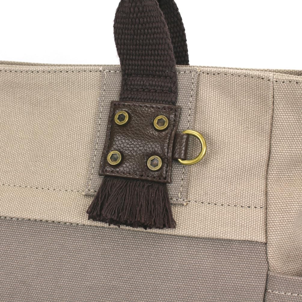 CHALA Multi Pocket Tote Shoulder Purse w/Detachable Crossbody Strap