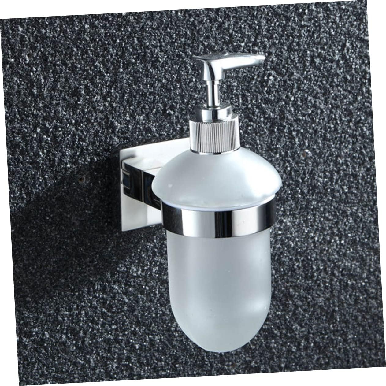 1pc Bathroom Must Haves Wall Mounted Liquid Soap Dispenser Pump Bottle Stainless Steel Bottle Soap