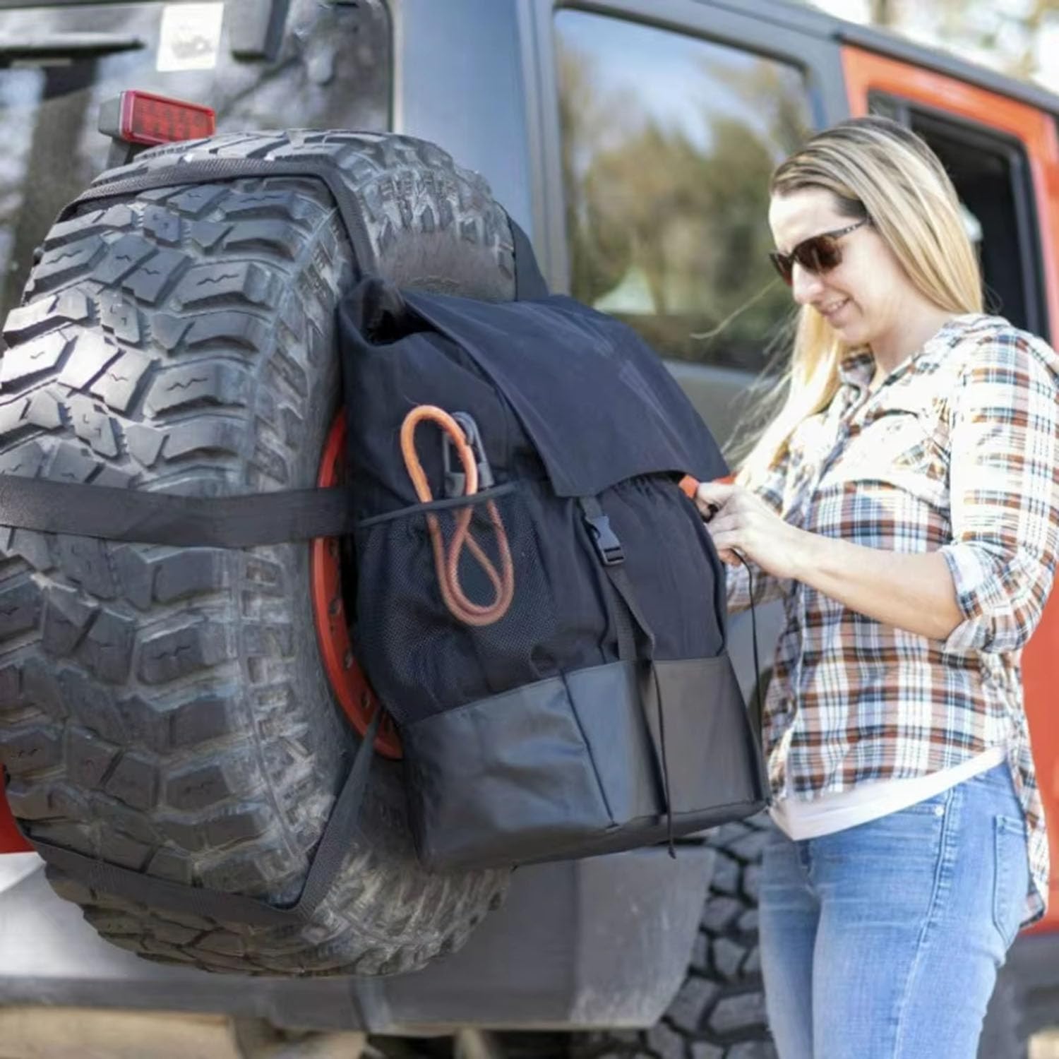 Sac de Rangement pour Ineos Grenadier 4x4 2022-2026 Roue de Secours Pneus de Secours Extérieur Organisateur de Roue de Secours Accessoires Camping