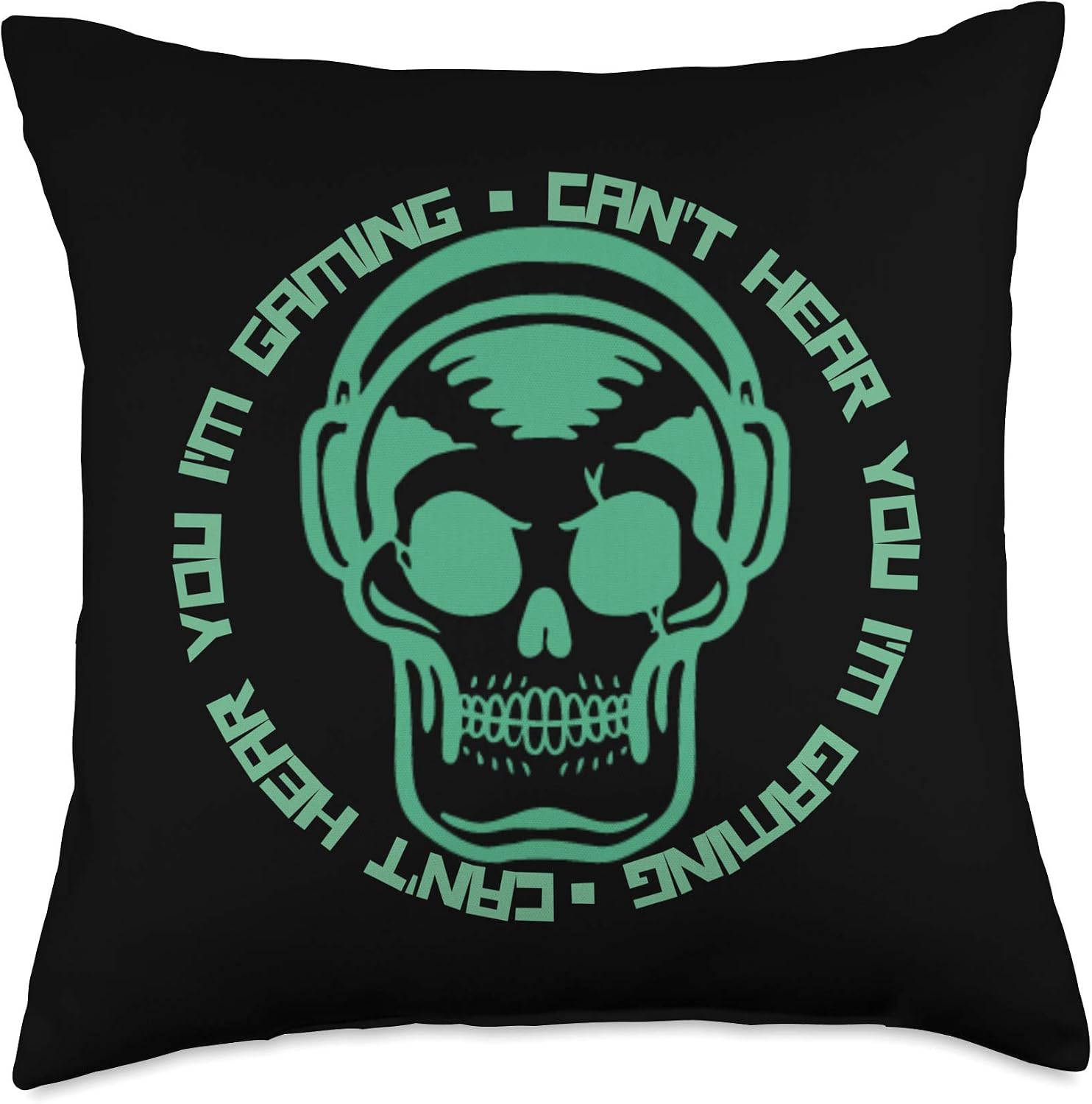 Can't Hear You I'm Gaming | Funny Gamer Gifts Headset Stuff Throw Pillow