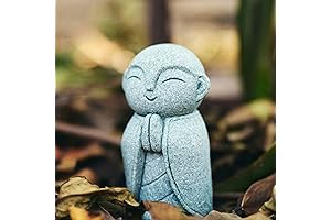 OwMell Japanese Jizo Monk Statue Praying