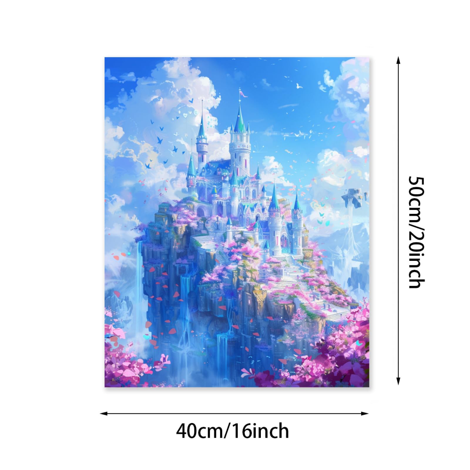 Amazon.com: Fhuyiks Magical Crystal Castle Paint by Numbers Kit