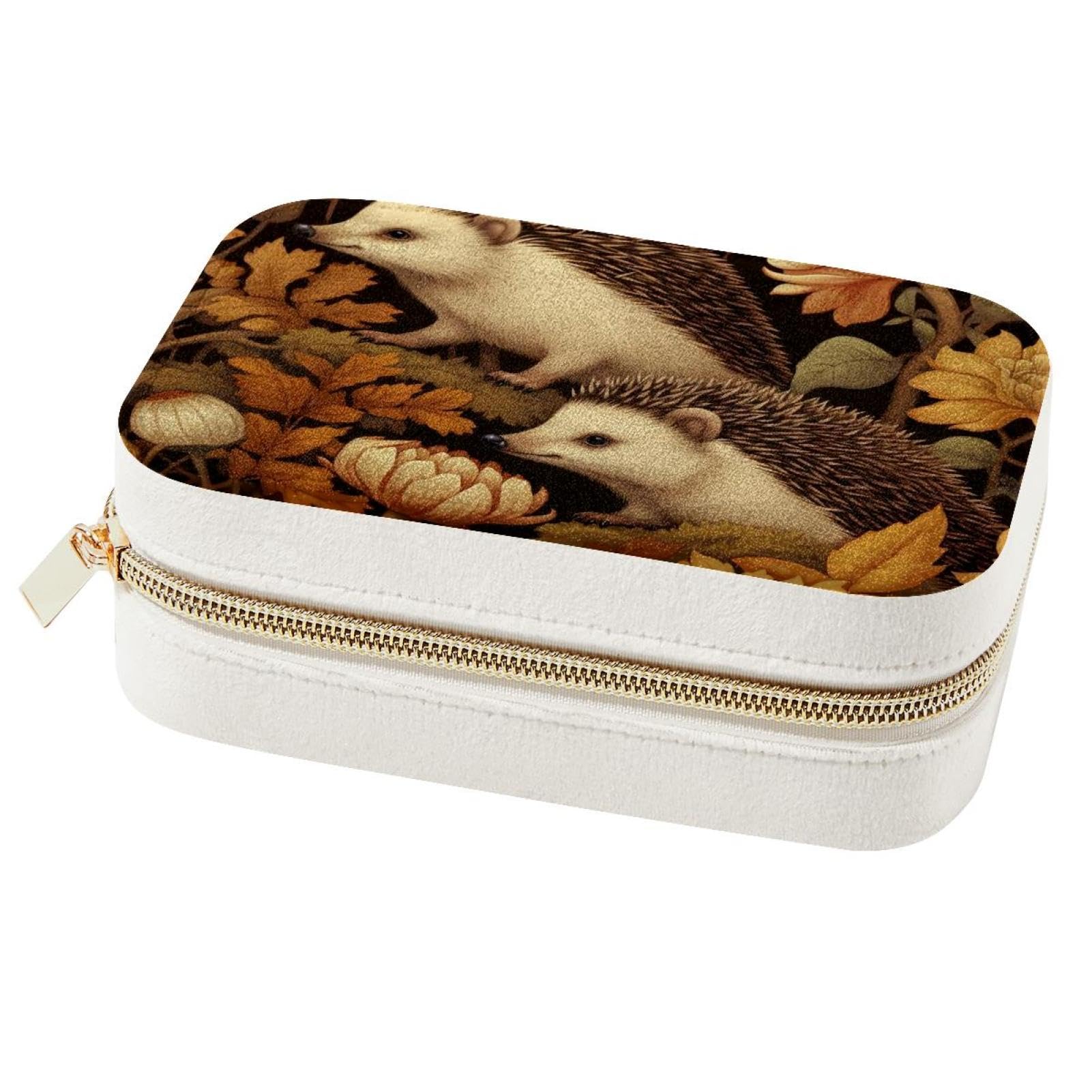 Boîte à bijoux hérisson portable protège vos bagues des rayures