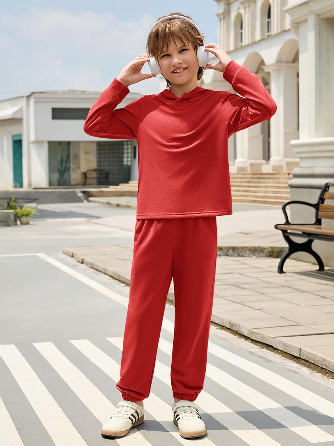 Boys Sweatsuit Kids Fashion Hoodies Sweatshirts and Jogger Set 2 Piece Fall Outfits 5-14 Years - Image 2