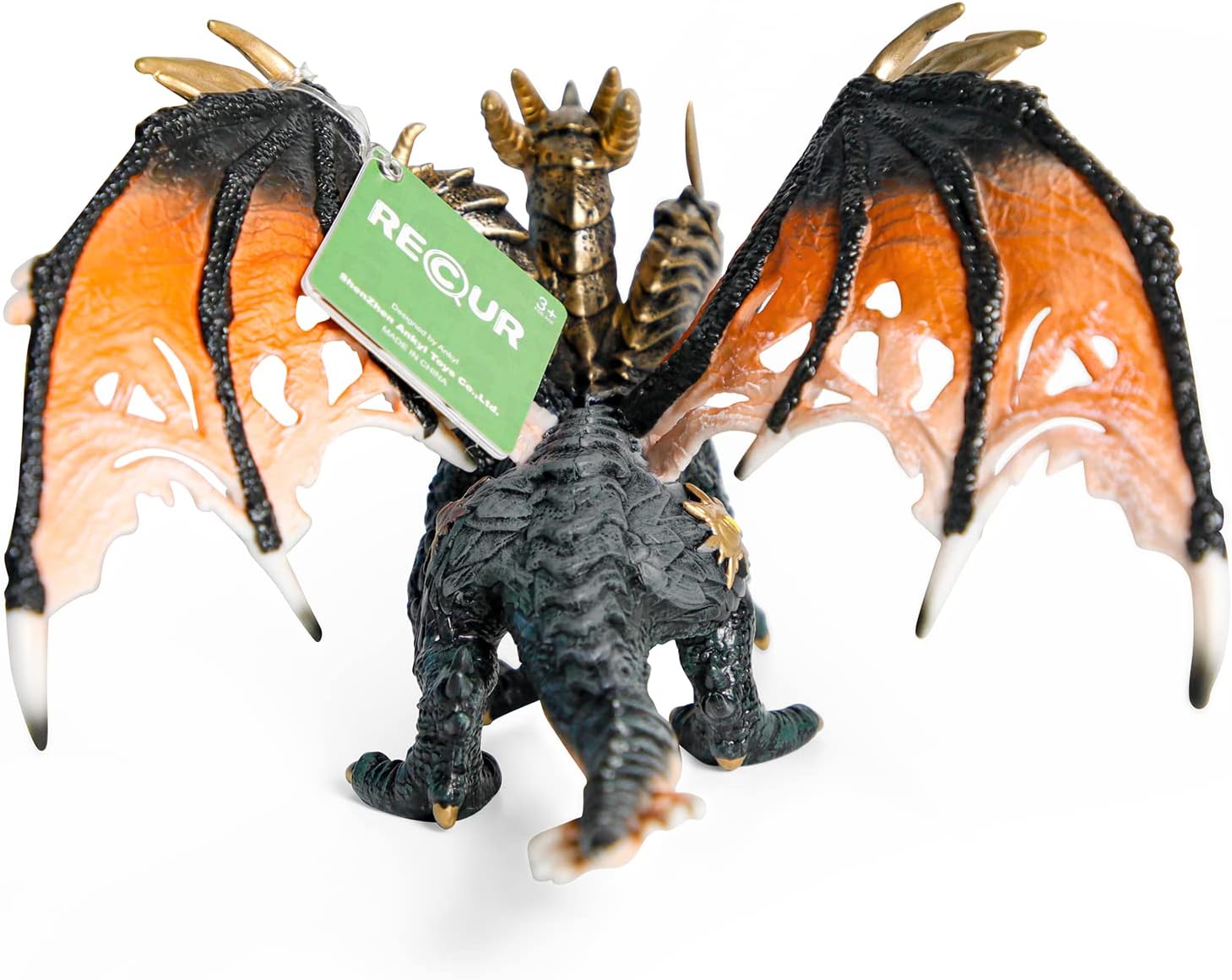 RECUR Devil Dragon Action Figurine, 9 Inch Statue Dragon Toys for Boys Girls Kids, RPG Figures Miniatures for Tabletop Display & Roleplaying, Collectors Toy Age 3 +