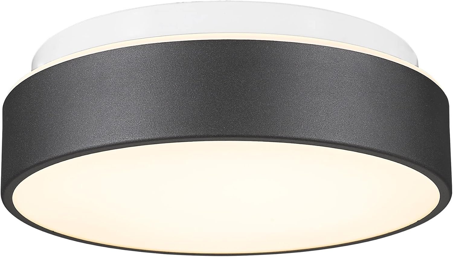 AUTELO Flush Mount Ceiling LightBlack Ceiling Light Fixture 12Inch