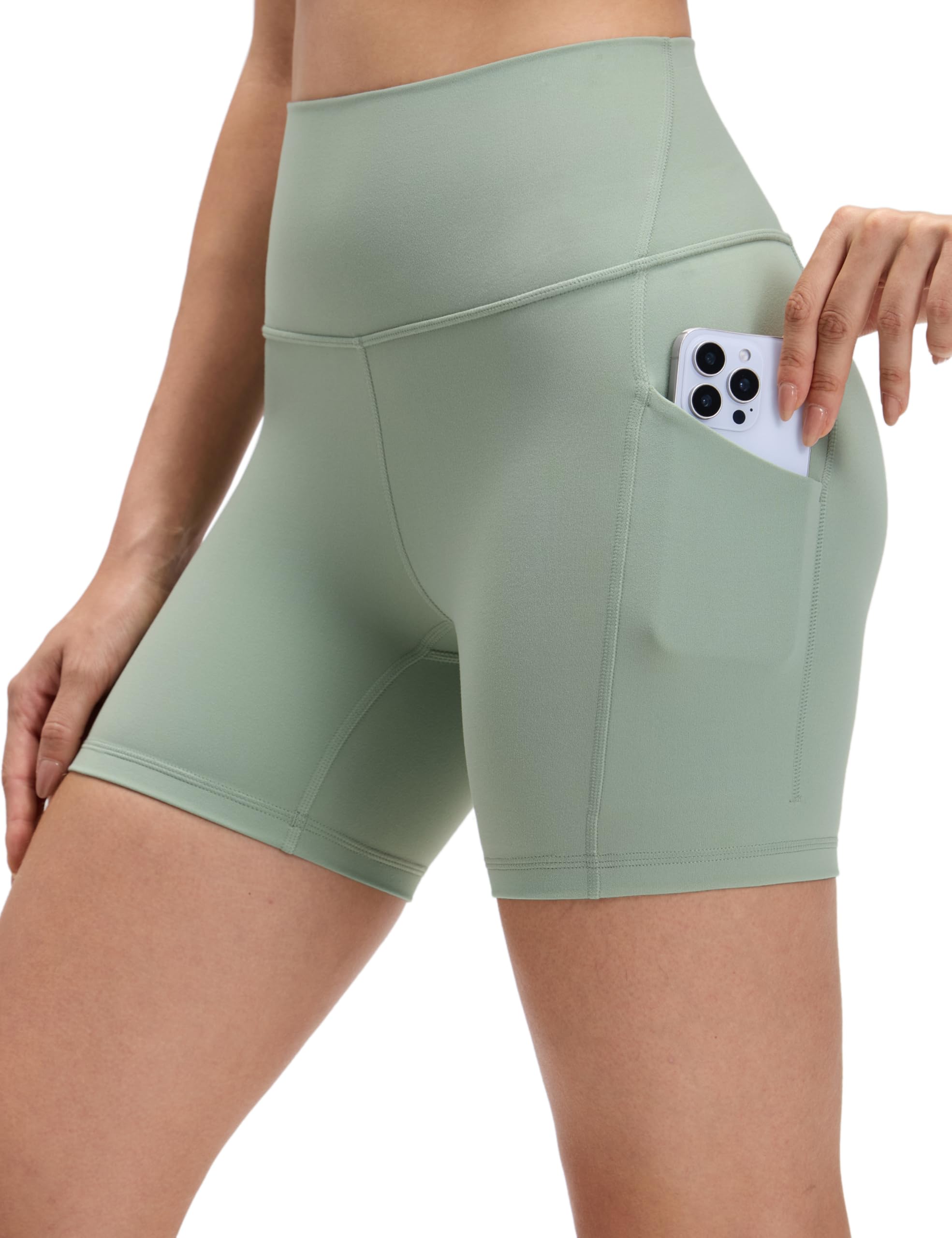CRZ YOGA Butterluxe Biker Shorts Pockets 5"